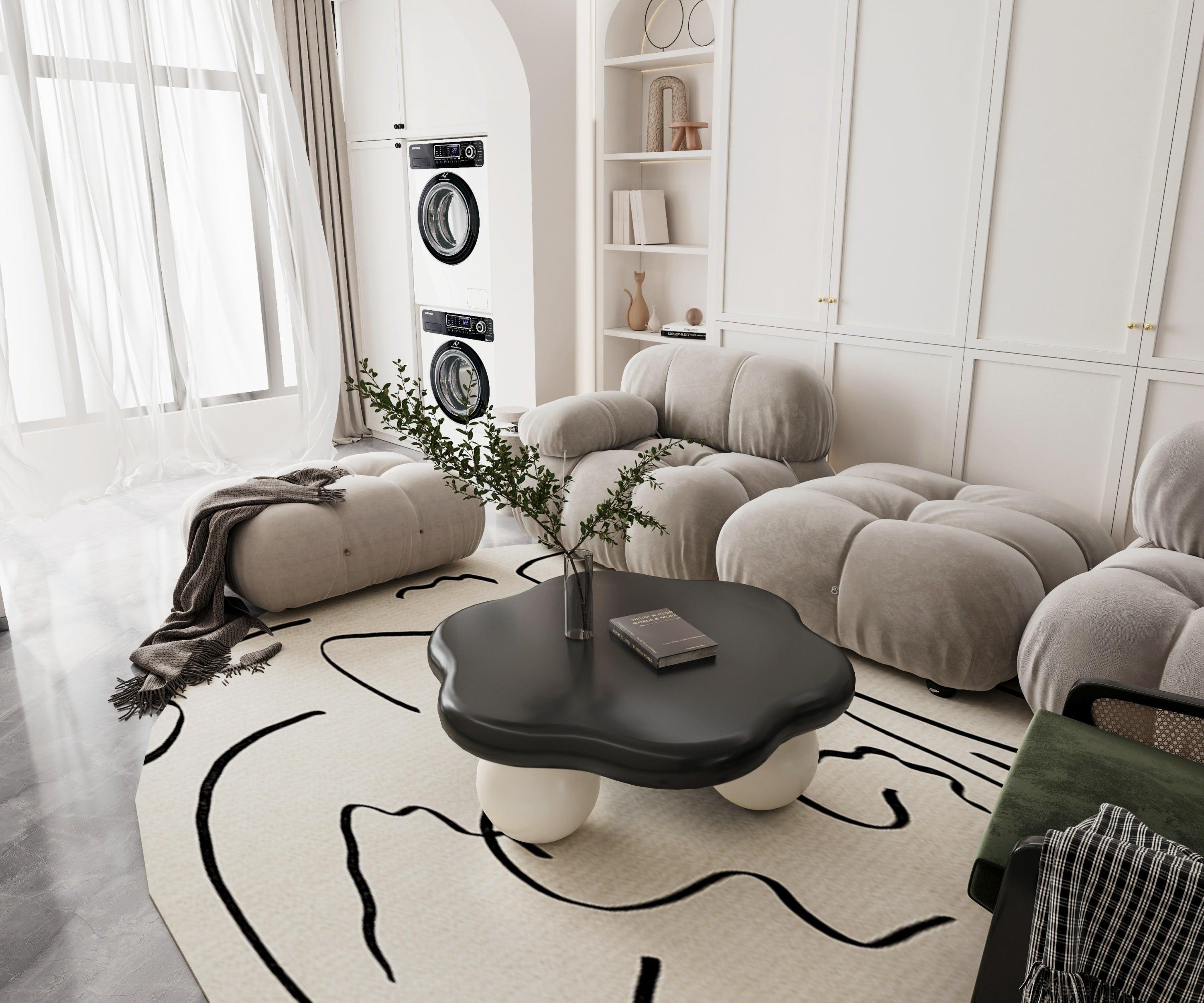 35' Cloud Shaped Coffee Table for Small Apartments.