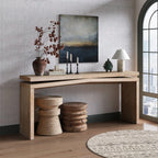 65-Inch Rustic Farmhouse Console Table for Living Room.