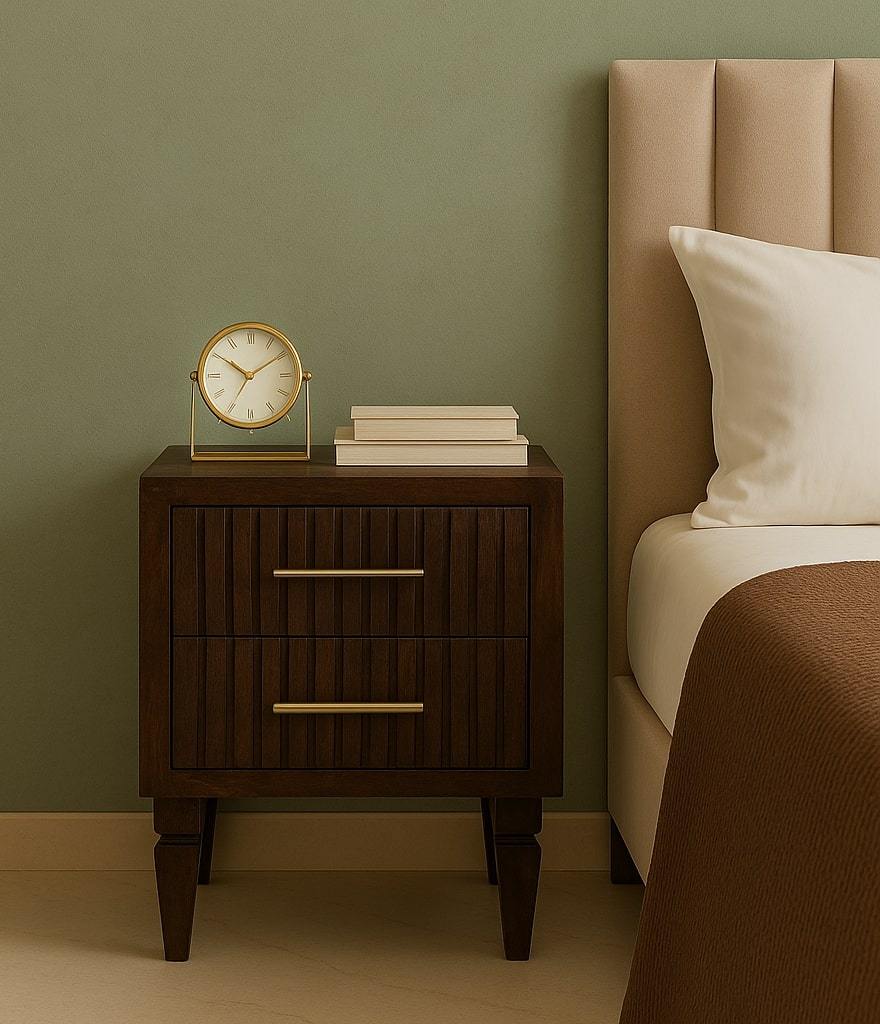 Solid Wood Belmont 2 Drawer Nightstand