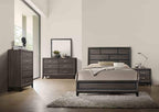 Two Tone Nightstand with Two Drawers for Bedroom.