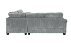 4pc Sectional Set with Matching Pillows and Ottoman.
