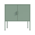 Ava 24' Metal Accent Cabinet in Sage Green