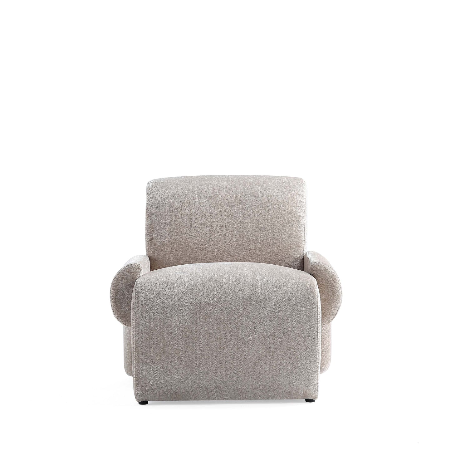 Verandah Chenille Lounge Chair in Beige