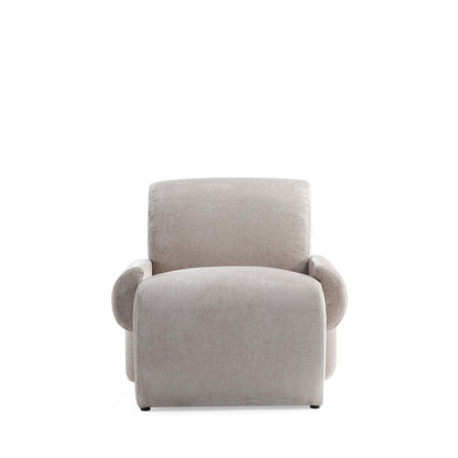 Verandah Chenille Lounge Chair in Beige