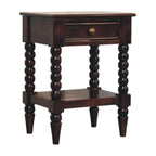 Solid Wood Vienna 1-Drawer Nightstand with Storage.
