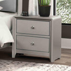 Champagne Finish Nightstand for Contemporary Bedrooms.