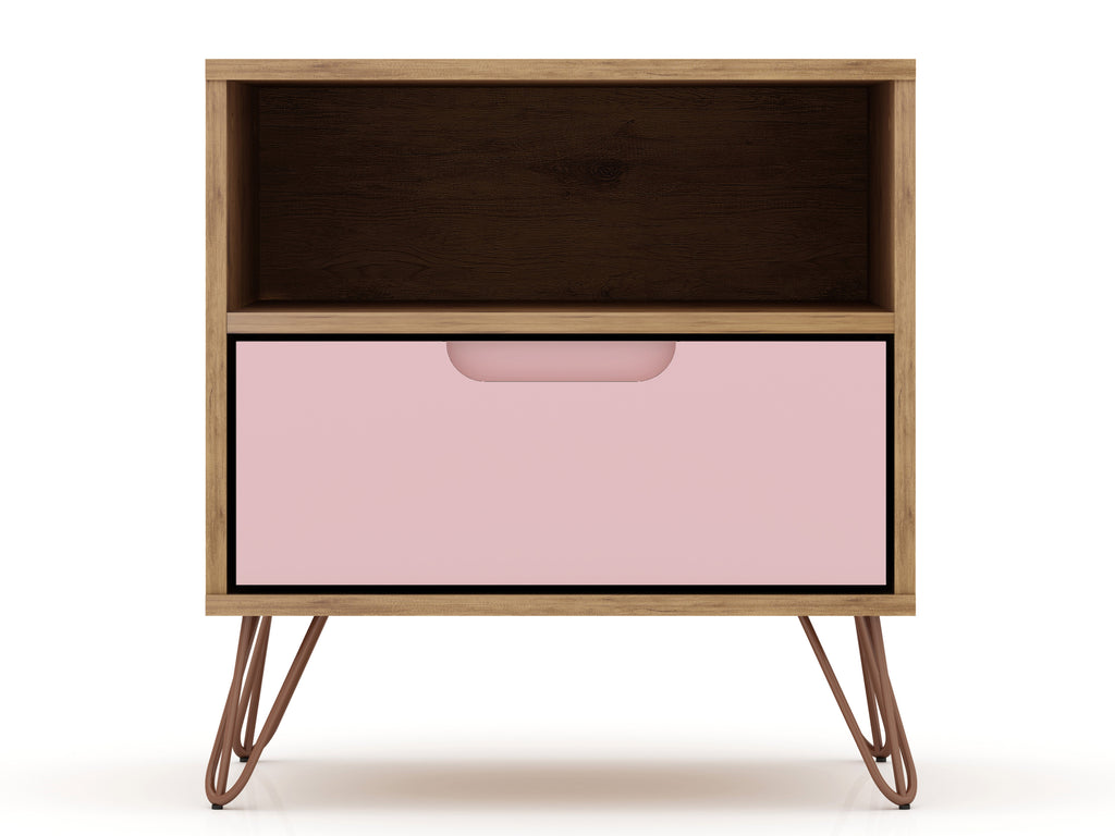 Rockefeller 20' Nightstand in Pink (1-Drawer)