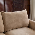 130 in. Oversize Modular Sectional Velvet Sofa with Ottoman.