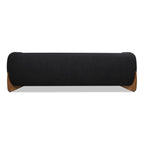 Alpine Sherpa Sofa in Black Boucle - 90.5 Inch.