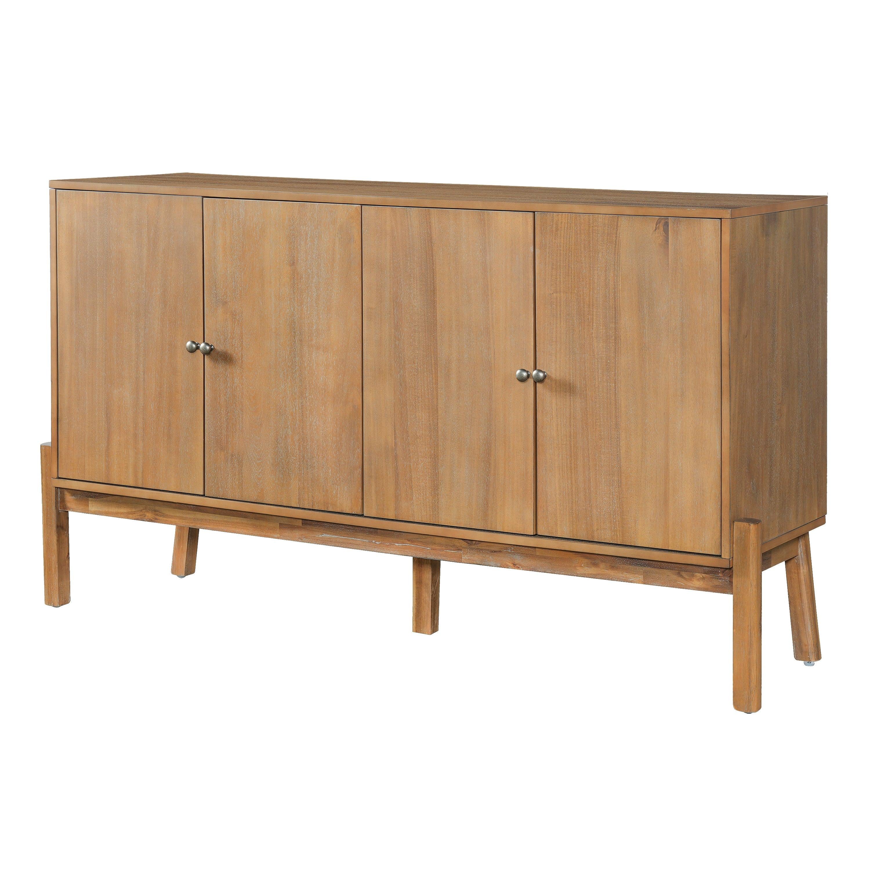 Vintage Sideboard Cabinet with 4-Door Storage.