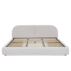 King Size Upholstered Bed Frame - Modern Minimalist Design.