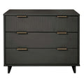 Granville 38' Dresser in Charcoal Gray (3-Drawer)
