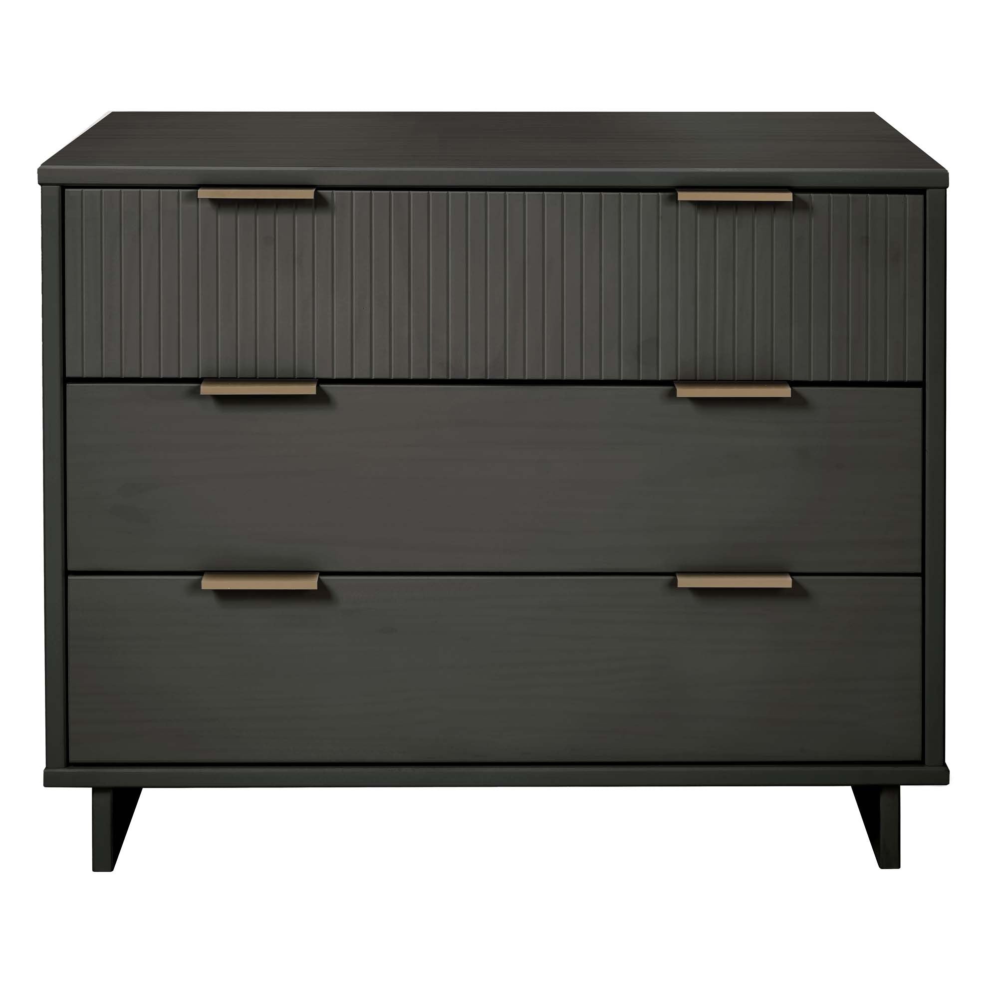 Granville 38' Dresser in Charcoal Gray (3-Drawer)