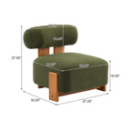 Modern Boucle Lounge Chair for Living Room and Office.