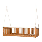 TOPMAX Twin Size Garden Swing Bed for Outdoor Relaxation.