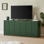 67 Inch Wavy Sideboard Storage Cabinet - Green