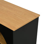 3-Piece Retro TV Stand Set with Bookshelf for Up to 70 TVs.