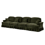Mid Century 4 Seater Sofa with Flared Arms and Skirts.