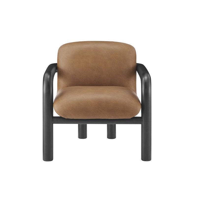 Modern Faux Leather Accent Chair for Living Room.