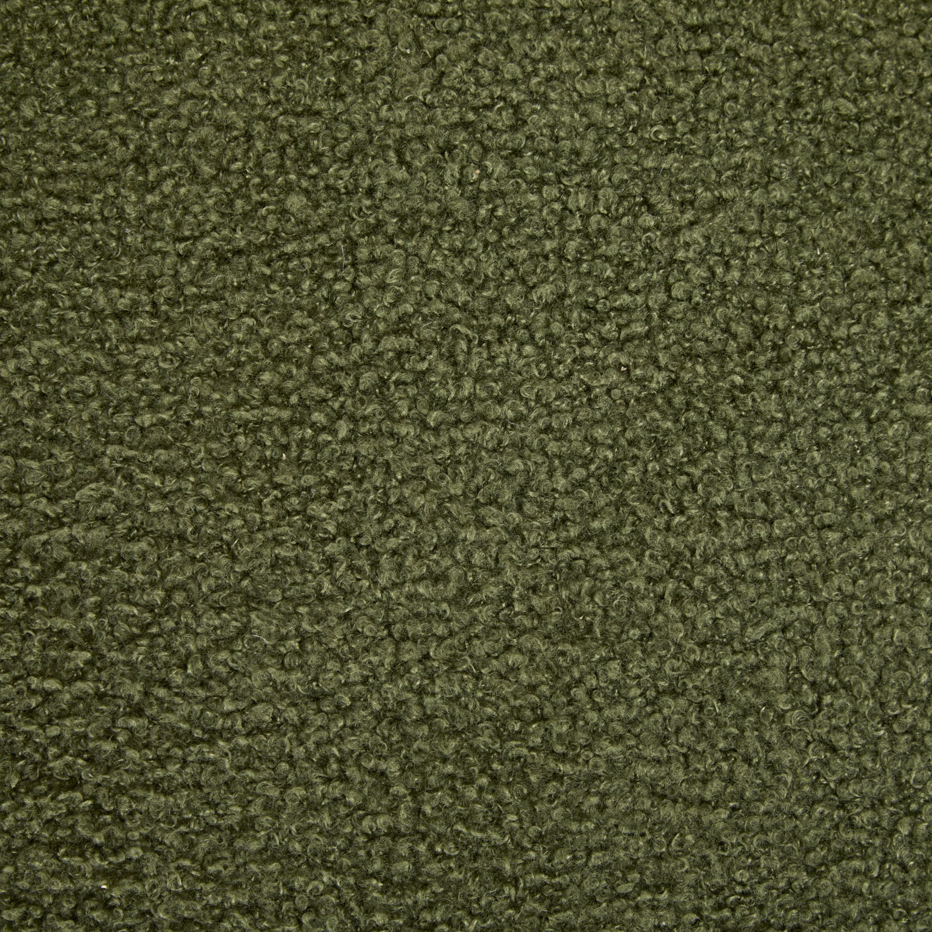 Close-up of olive green boucle fabric used in the Dining Chairs Set - Modern Dining Chairs Set. Textured, cozy material ideal for stylish dining areas.