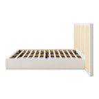 Capri Cane Platform Bed with Extended Headboard.