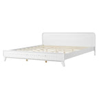 Pine Solid Wood King Size Bed - No Box Spring Needed.