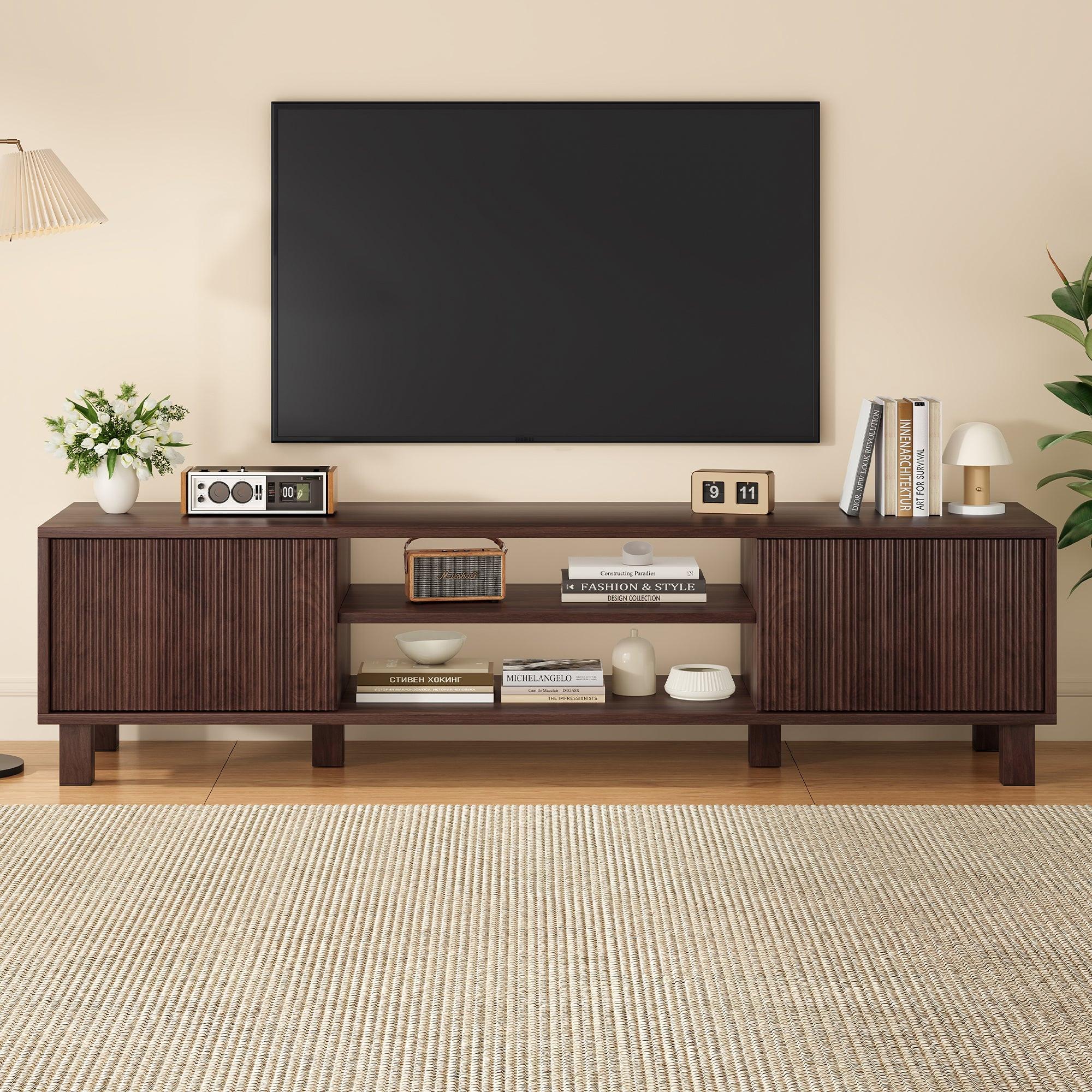 Modern TV Stand for 70 Inch TVs - Stylish Storage Center.