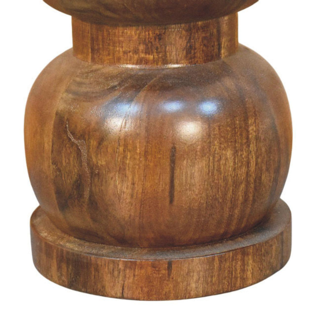 Solid Wood Marble Top Bulla Side Table for Modern Living.