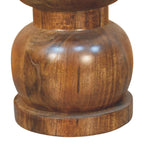 Solid Wood Marble Top Bulla Side Table for Modern Living.