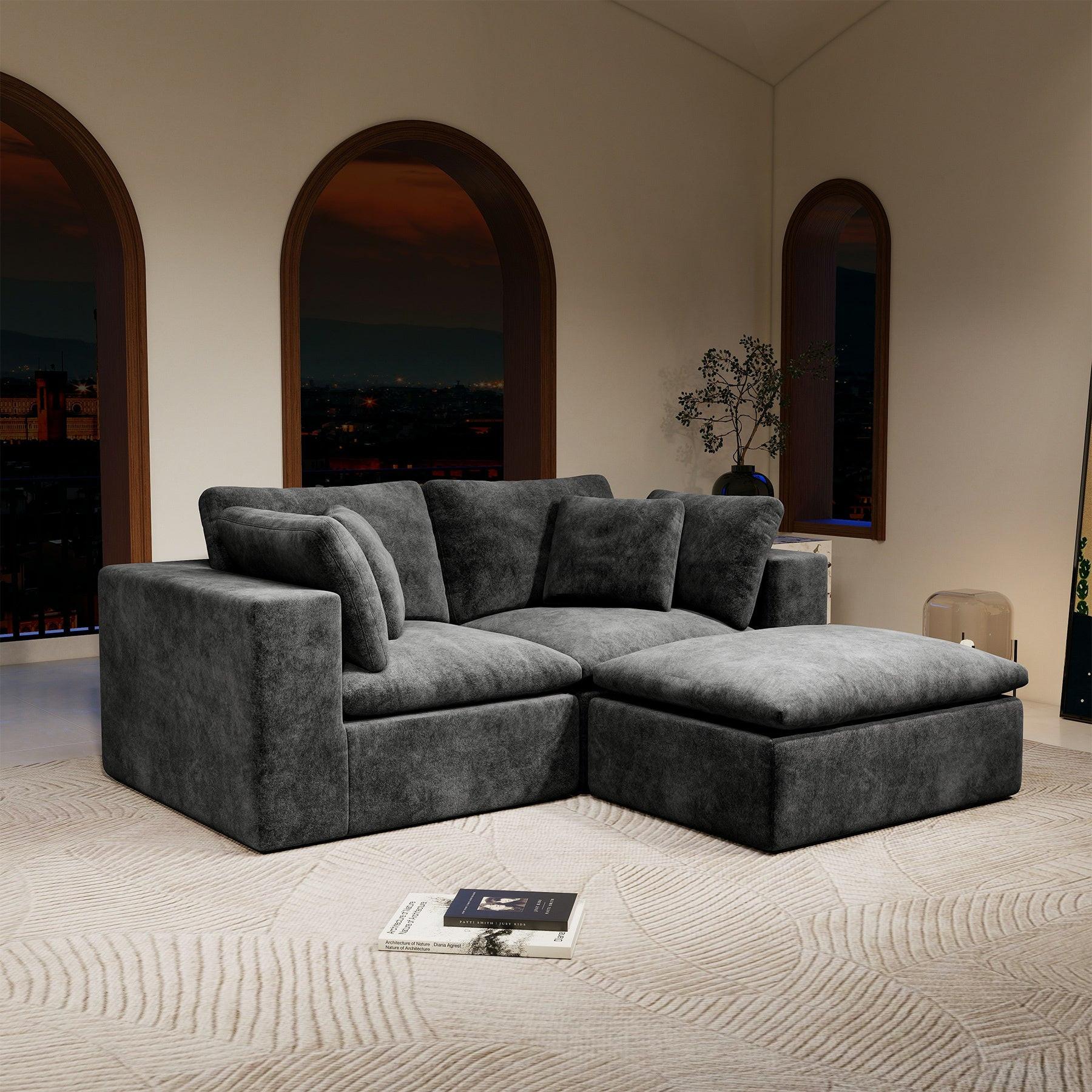 Modular Sectional Sofa - Compressed Couch for Living Room.