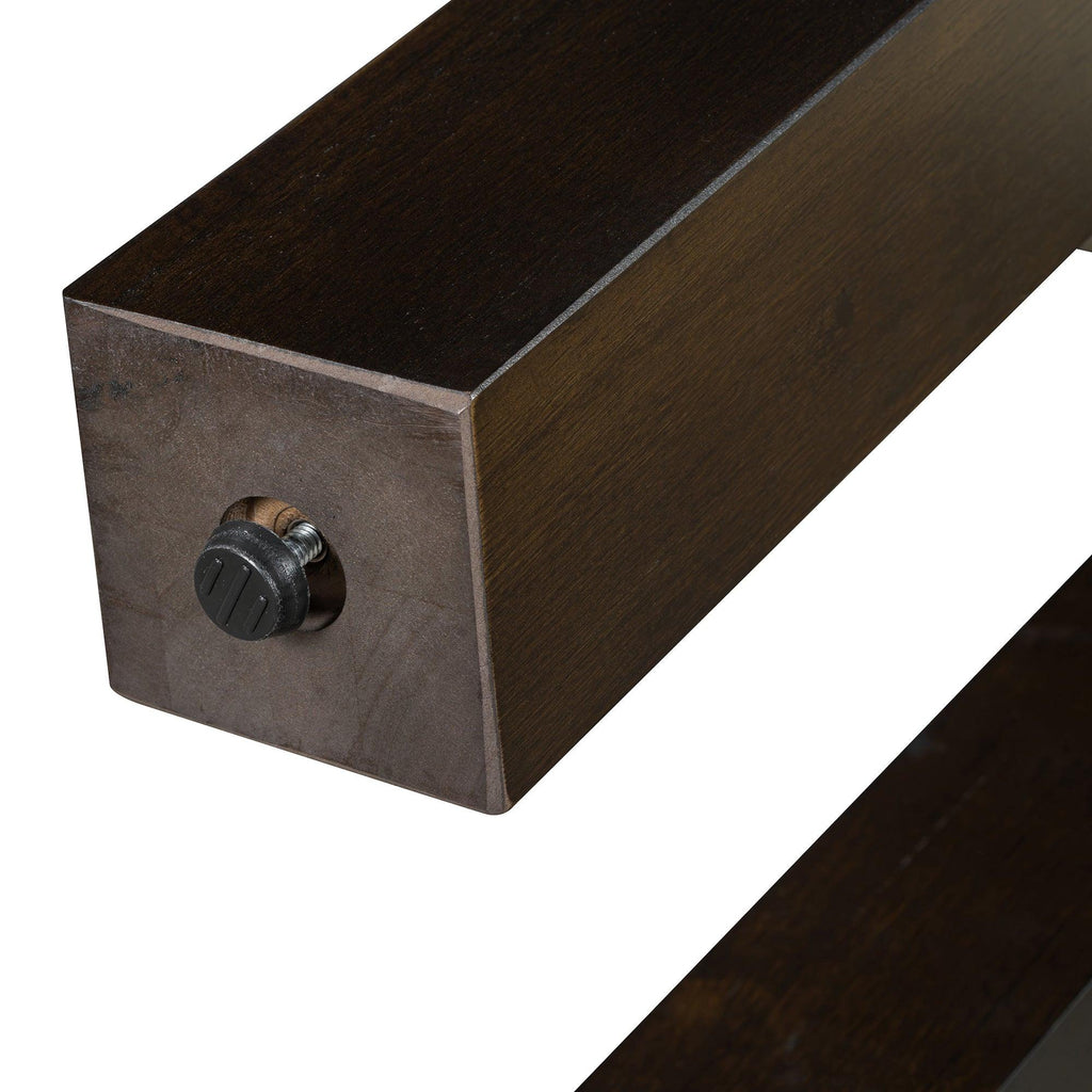 Rustic Console Table with Power Outlet and Hidden Drawer.