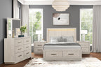 Eastern King Size Bed with Storage and LED Headboard.