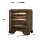 Transitional Nightstand with English Dovetail Drawers.