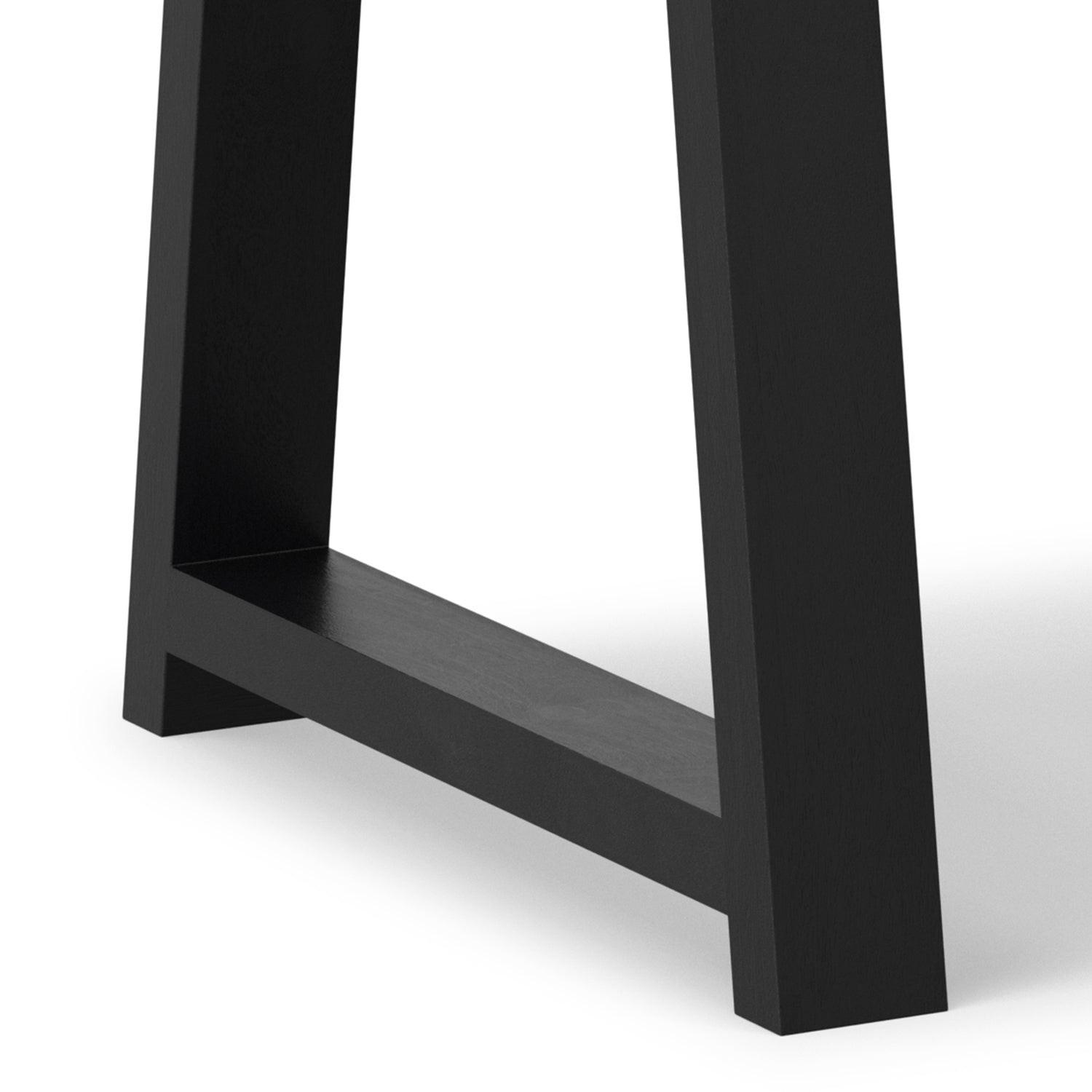 Whitley Black Wooden Dining Table.