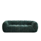 Chenille Foam Sofa - Modern Quilted Design for Comfort.