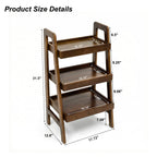 3 Tier Solid Wood Ladder Shelf for Home & Office.