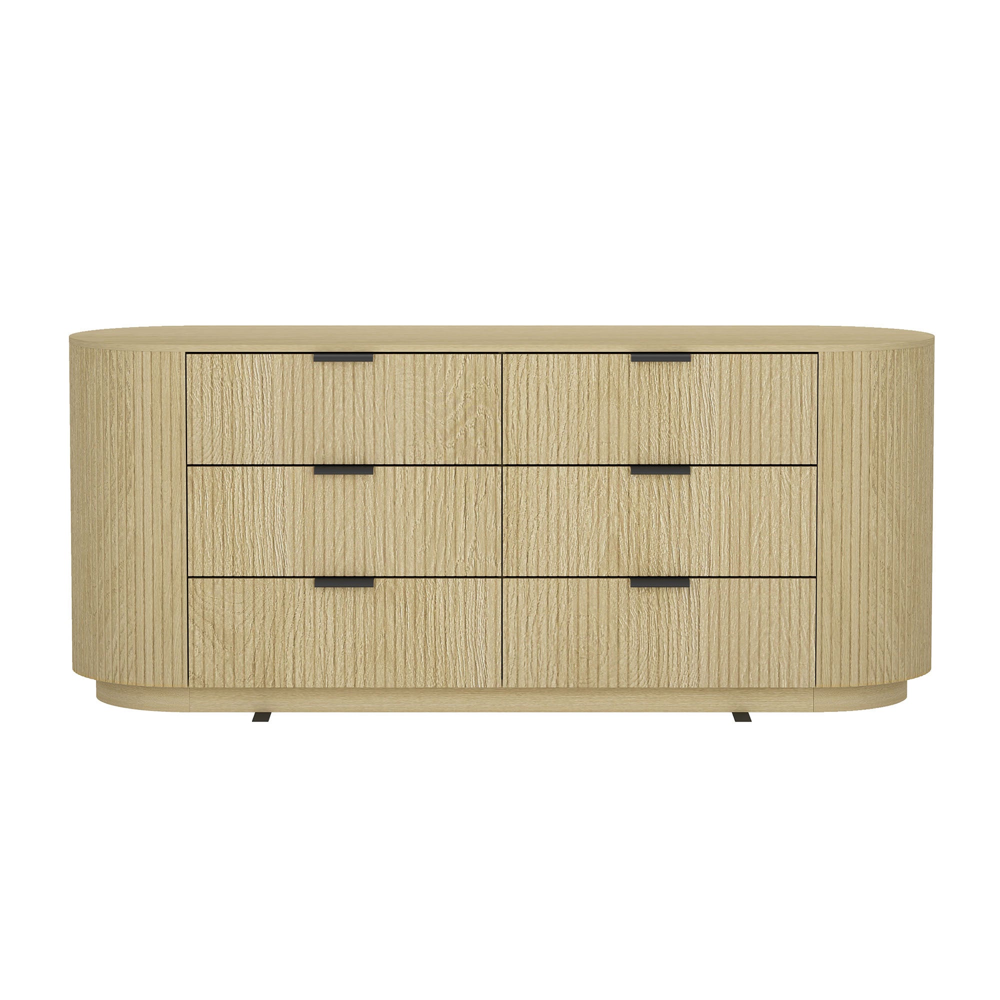 Olivia 71' Dresser in Natural Oak (6-Drawer)