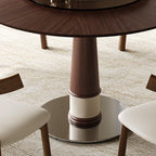 47 Inch Solid Wood Dining Table Set for 6.