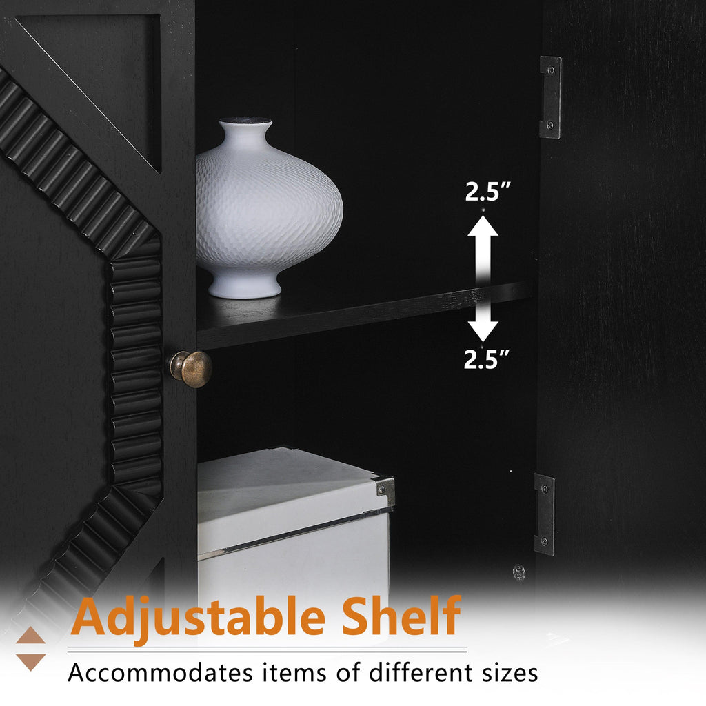 Mid Century Modern Sideboard Cabinet with Storage.