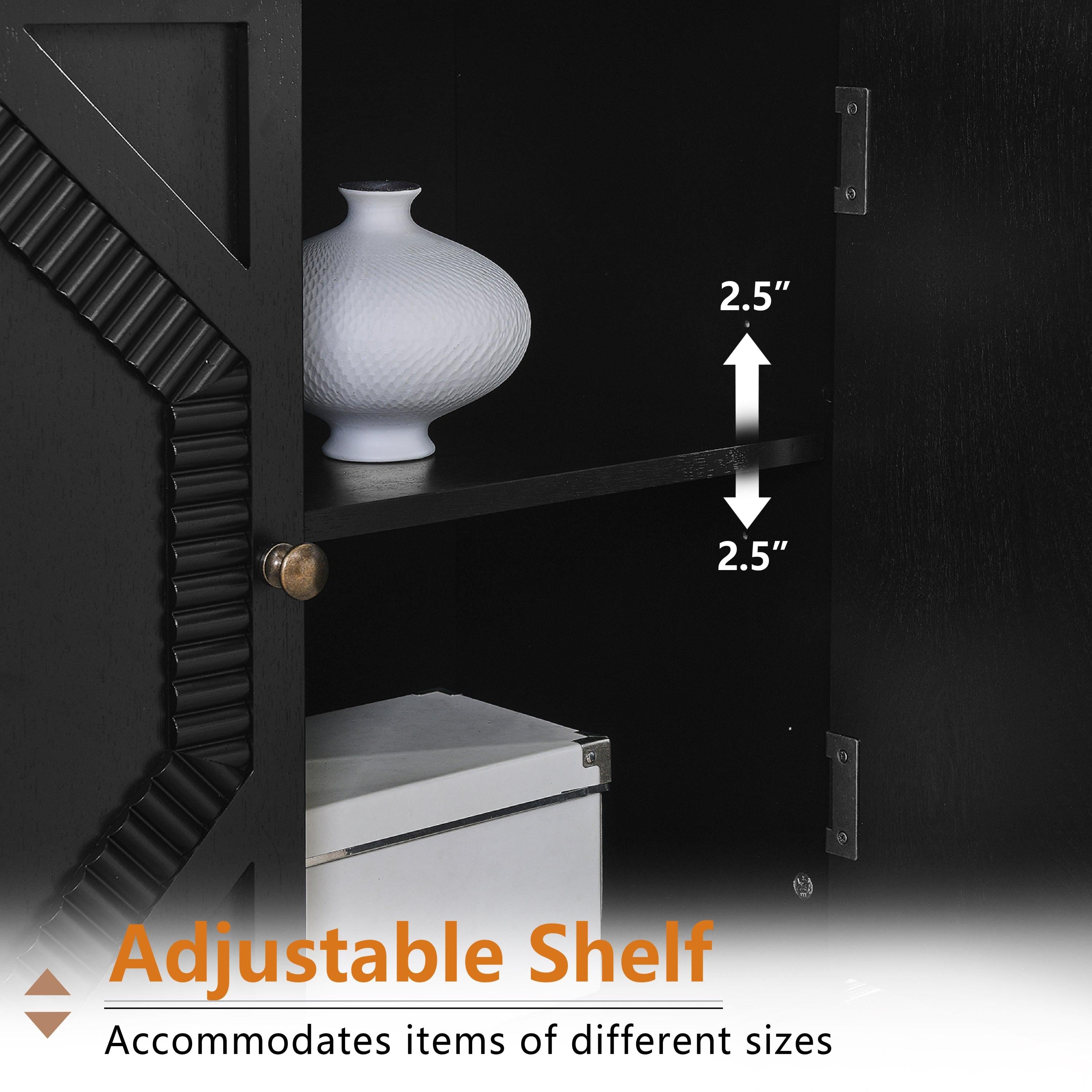 Mid Century Modern Sideboard Cabinet with Storage.