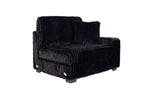 Modular Sectional Sofa Set with USB - Contemporary Black Design.