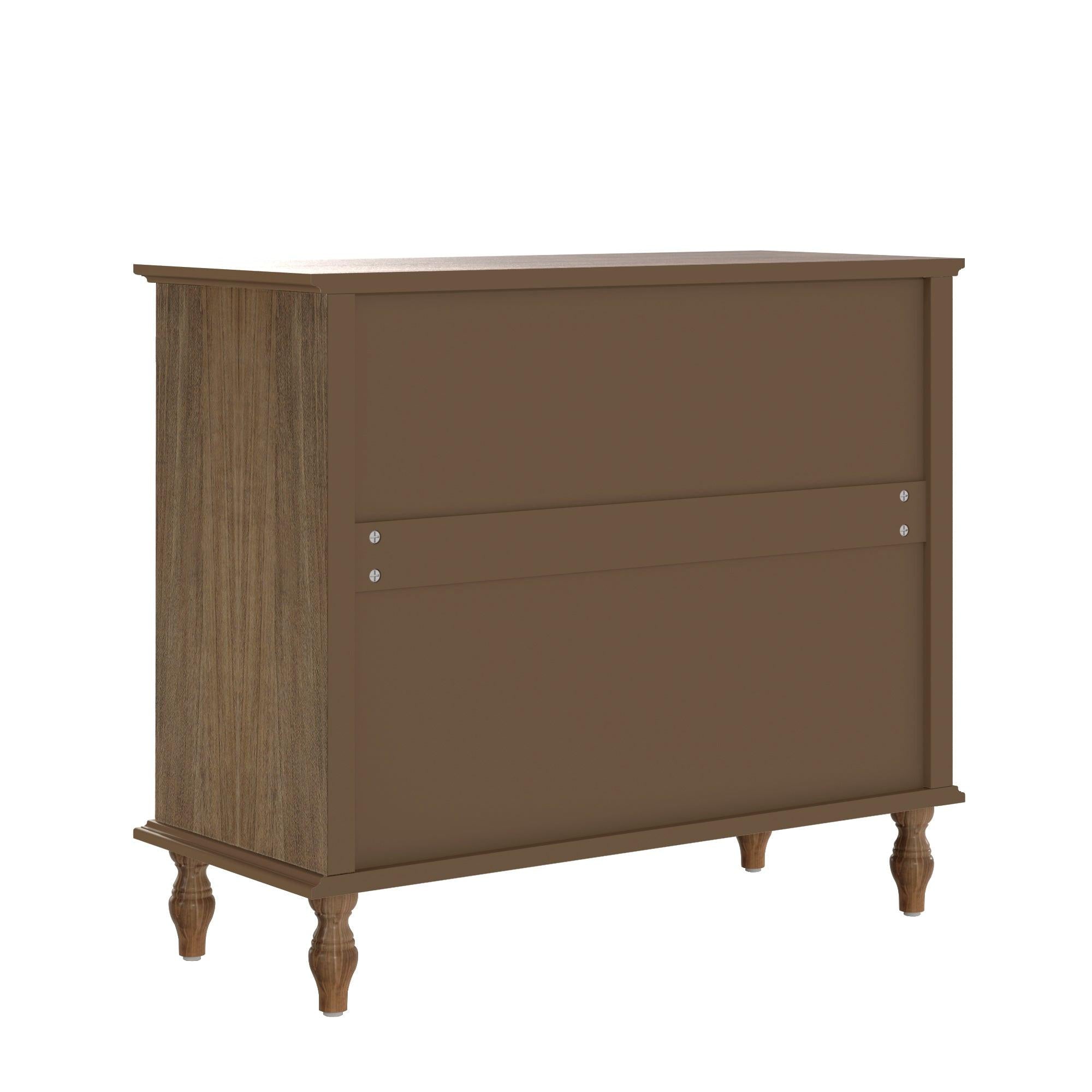 Antique 4-Drawer Chest - Solid Wood Dresser Storage.