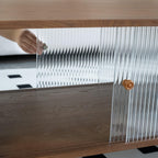 47-inch modern minimalist coffee table with storage.