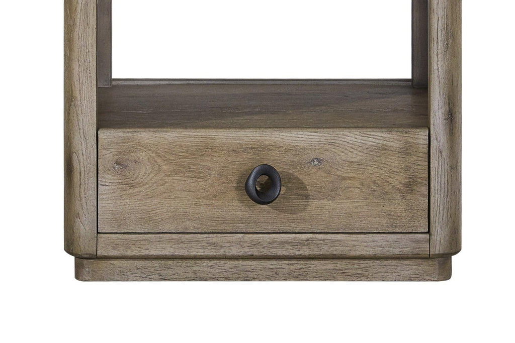 Knotty English Oak End Table for Modern Storage.