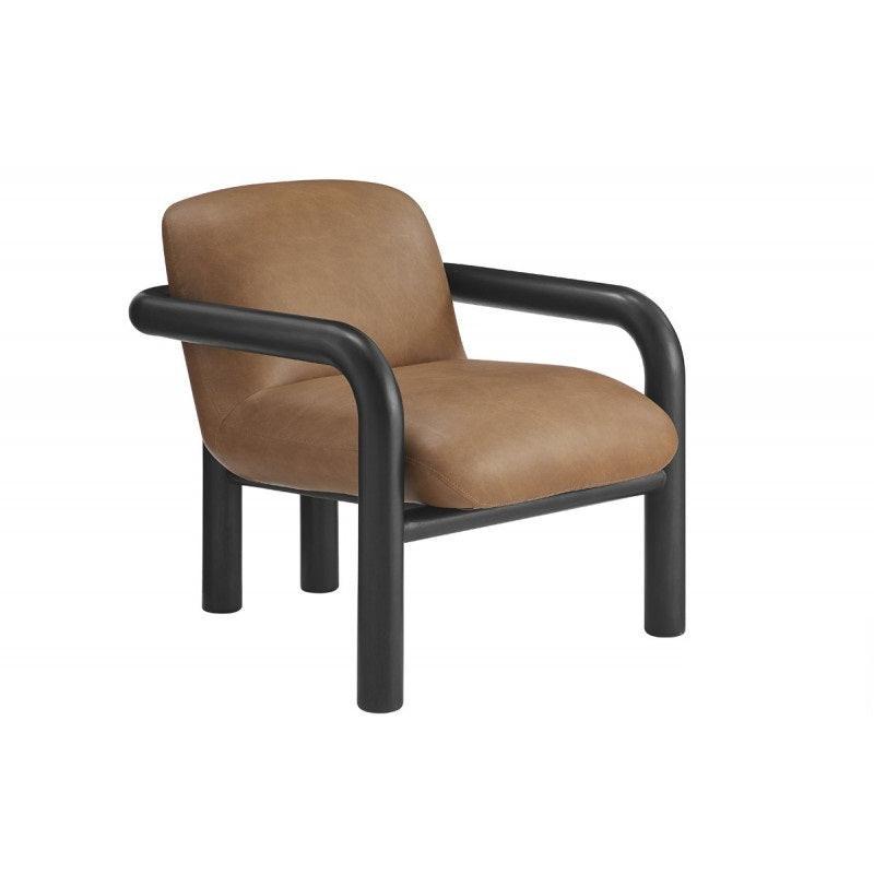 Modern Faux Leather Accent Chair for Living Room.