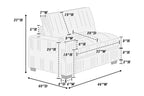 6-PC Modular Sectional Sofa Set with USB Cup Holder.