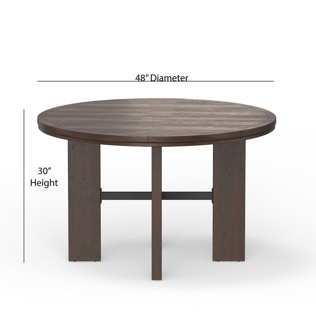Gorman Dining Game Table with Walnut Finish.