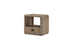 Knotty English Oak End Table for Modern Storage.