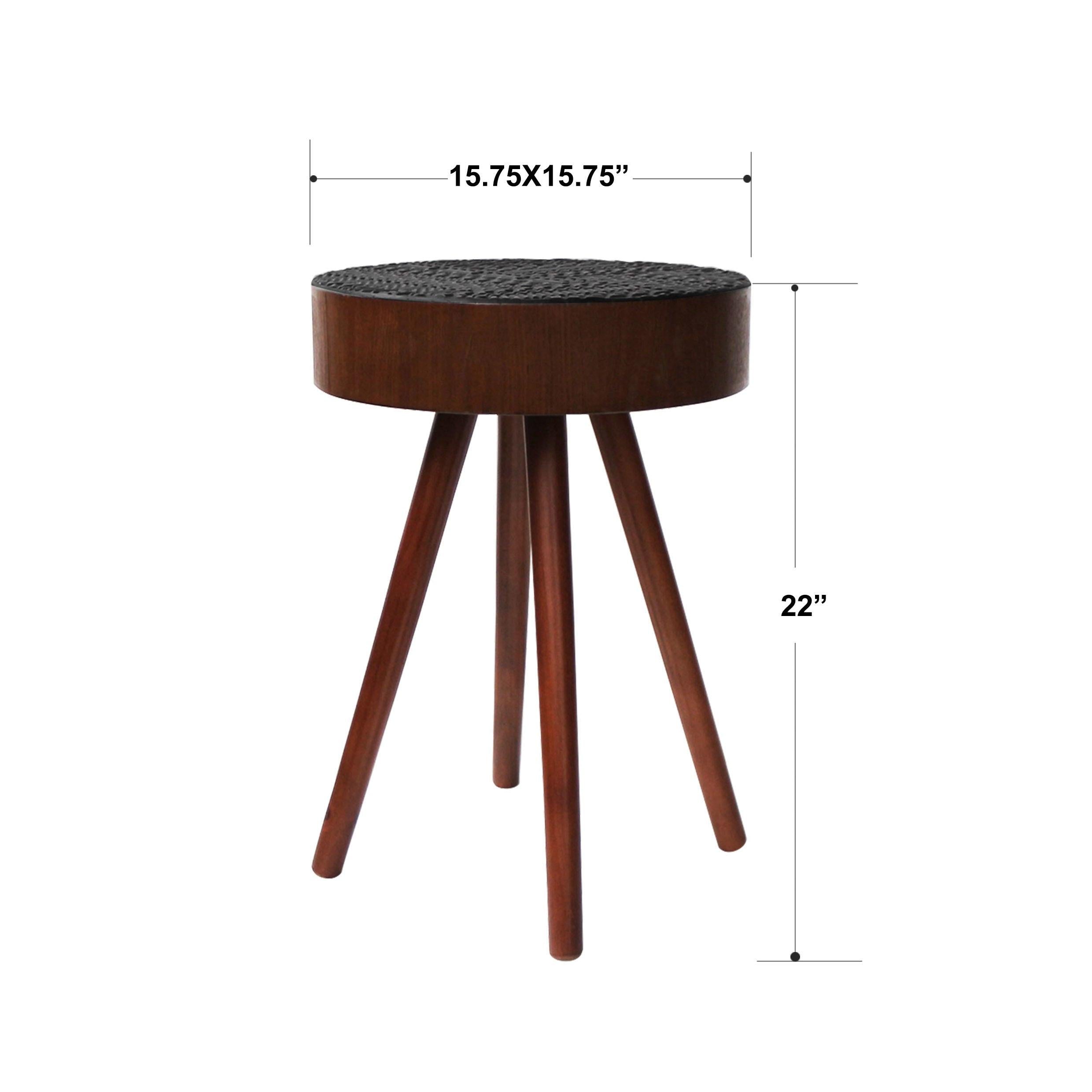 15.7-inch Round Side Table for Compact Spaces.