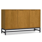 Oak Sideboard Buffet with 3 Doors and Storage.